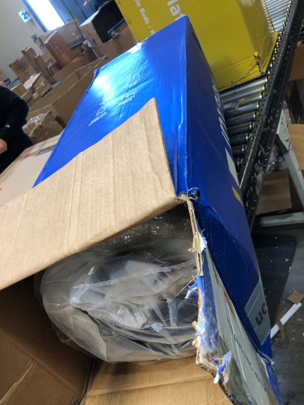 Photo 1 of Nectar Bed Frame & Headboard - Gray - Full - 8 Inch Legs and Sturdy Wooden Slats for Support - Contemporary and Durable Upholstery - Holds Up to 700 Pounds - Easy Assembly Grey Full Bed Frame & Headboard