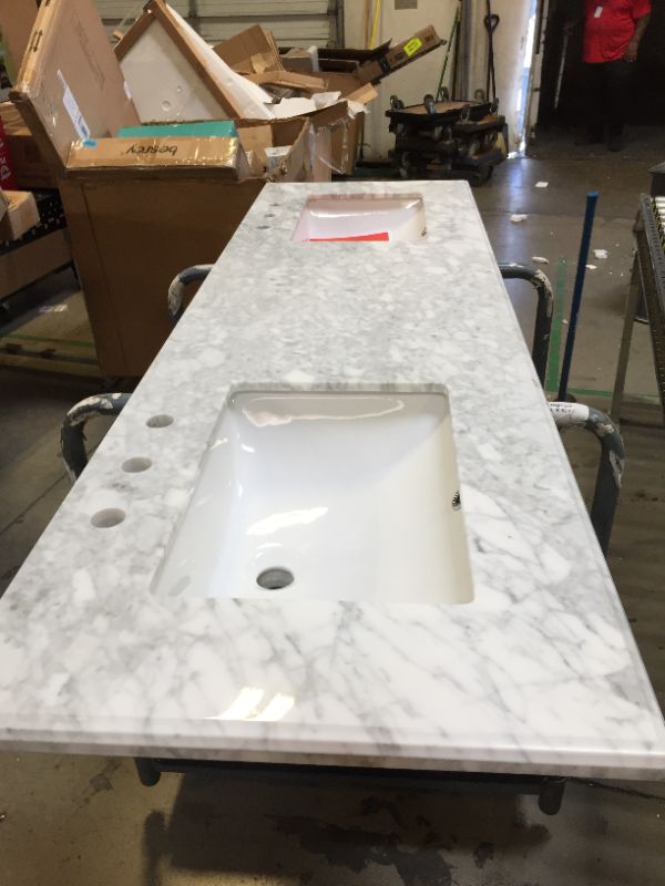 Photo 1 of 72X22" SINK COUNTERTOP WITH 2 SINK BASINS INCLUDED