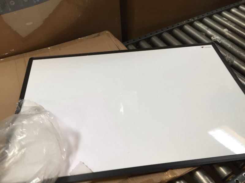 Photo 3 of VIZ-PRO Magnetic Dry Erase White Board, 36 X 24 Inches, Black Aluminium Frame Black 36 X 24 Inches