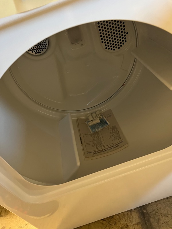 Photo 3 of Maytag 7-cu ft Electric Dryer (White) Model #MED4500MW
POWER CORD NOT INCLUDED!!!