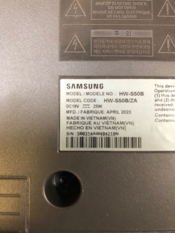 Photo 1 of SAMSUNG HW-S60B/ZA 5.0ch All-in-One Soundbar with Wireless Dolby Atmos 2022