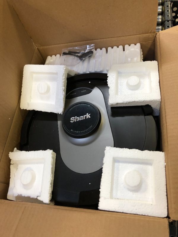 Photo 2 of Shark RV2502AE AI Ultra Robot Vacuum with XL HEPA Self-Empty Base, Bagless, 60-Day Capacity, LIDAR Navigation, Smart Home Mapping, UltraClean, Perfect for Pet Hair, Compatible with Alexa, Black 60-Day Capacity + 2nd Generation