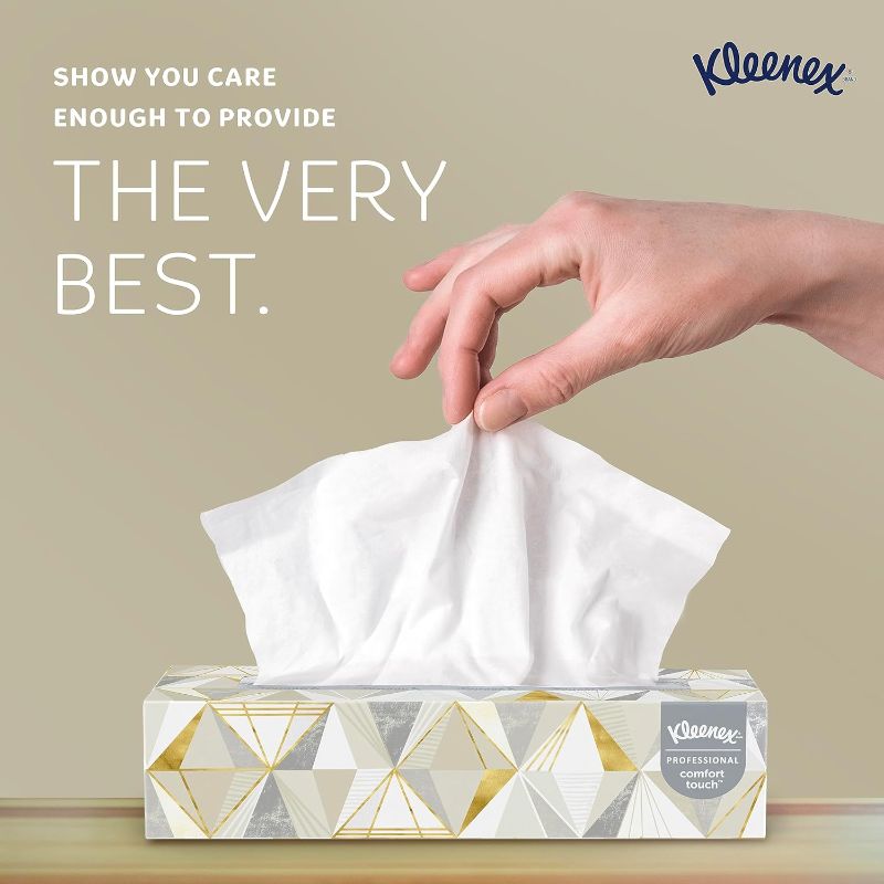 Photo 1 of 2 PACK  Kleenex® Professional Facial Tissue for Business (21606), Flat Tissue Box