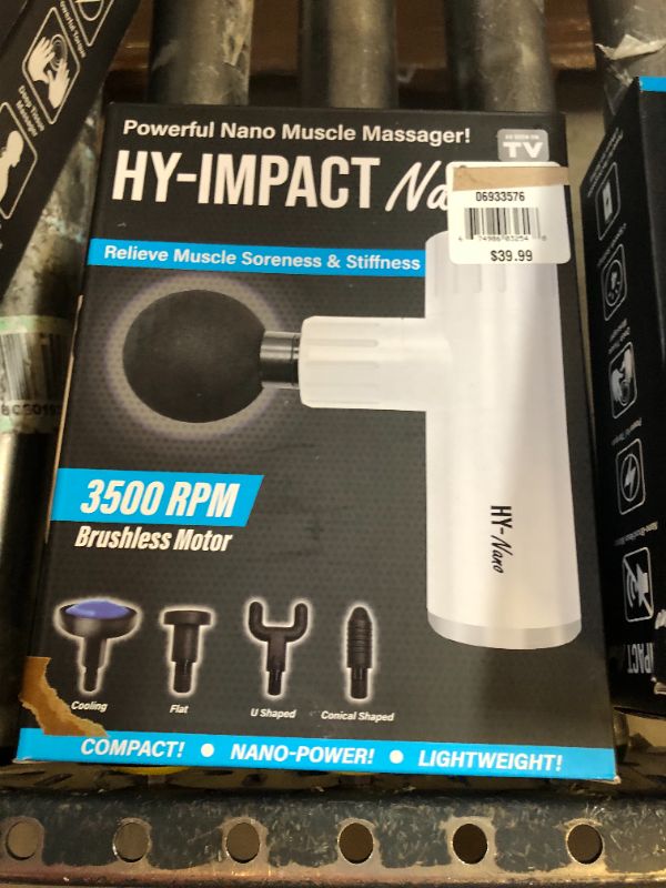 Photo 4 of HY-IMPACT Nano Pocket Sized Powerful Deep Tissue Massager- Compact Sized Portable Deep Tissue Massager