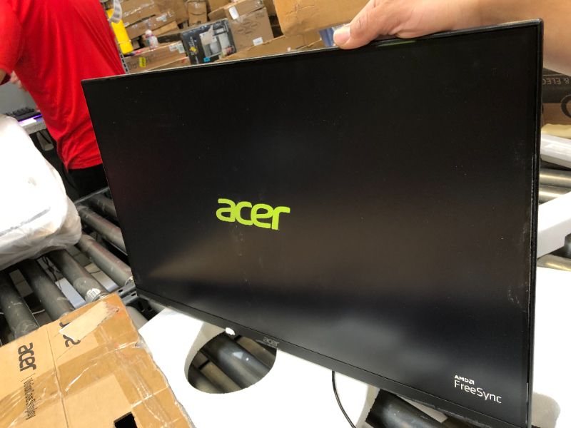 Photo 2 of Acer Nitro 27" Full HD 1920 x 1080 PC Gaming Monitor | AMD FreeSync | Up to 100Hz Refresh | 1ms (VRB) | 2 Speakers, 1W Per Speaker | ZeroFrame | 1 x HDMI Port 1.4 and 1 x VGA Port | KG273 Hbmix
