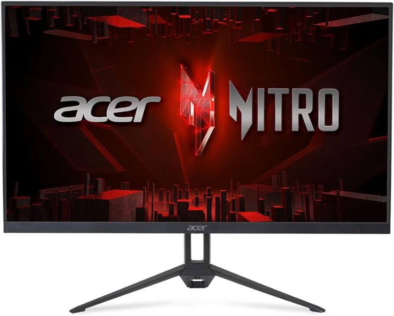 Photo 1 of Acer Nitro 27" Full HD 1920 x 1080 PC Gaming Monitor | AMD FreeSync | Up to 100Hz Refresh | 1ms (VRB) | 2 Speakers, 1W Per Speaker | ZeroFrame | 1 x HDMI Port 1.4 and 1 x VGA Port | KG273 Hbmix
