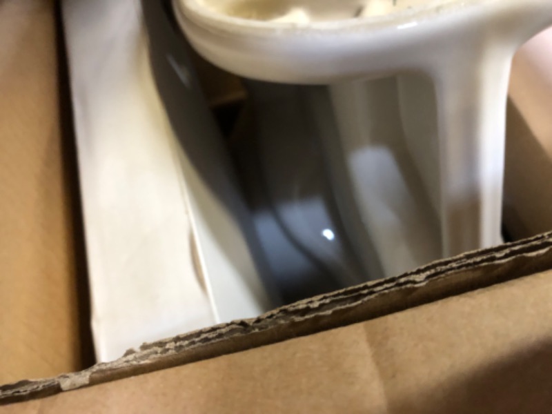 Photo 1 of 10 in. Rough-In 2-piece 1.28 GPF Single Flush Round Front Toilet in White, Seat Included