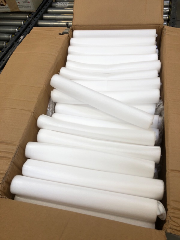 Photo 1 of Liliful 72 Pcs White Glow LED Cheer Foam Sticks Light up Glow Sticks Wedding Wand for Birthday Wedding Bridal Shower Raves Carnival Concert Glow in the Dark Party Favors Supplies