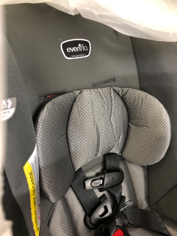 Photo 3 of Evenflo Tribute LX 2-in-1 Lightweight Convertible Car Seat, Travel Friendly (Saturn Gray)
