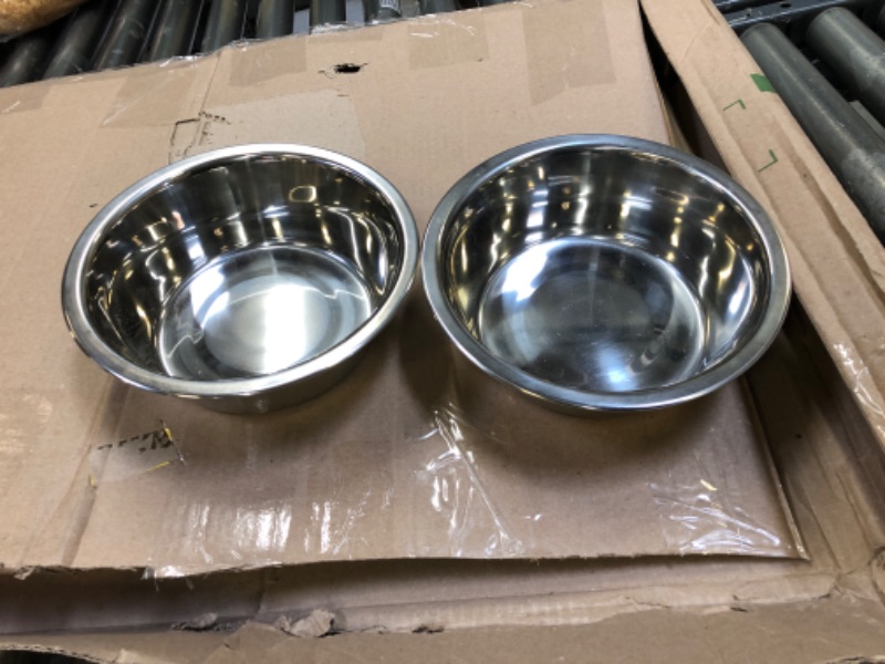 Photo 1 of 2 pet bowls stainless steel 