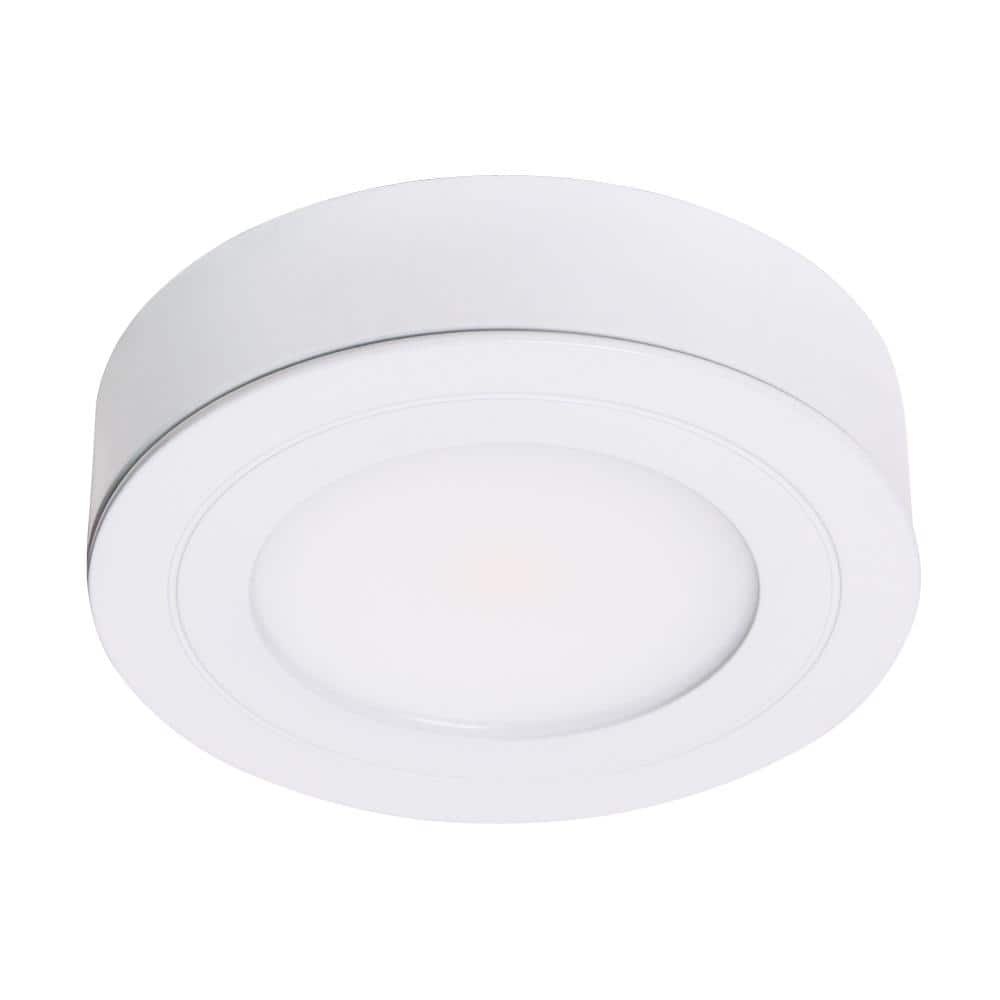 Photo 1 of Armacost Lighting PureVue Dimmable Daylight White (5000K) LED Matte White Puck Light
