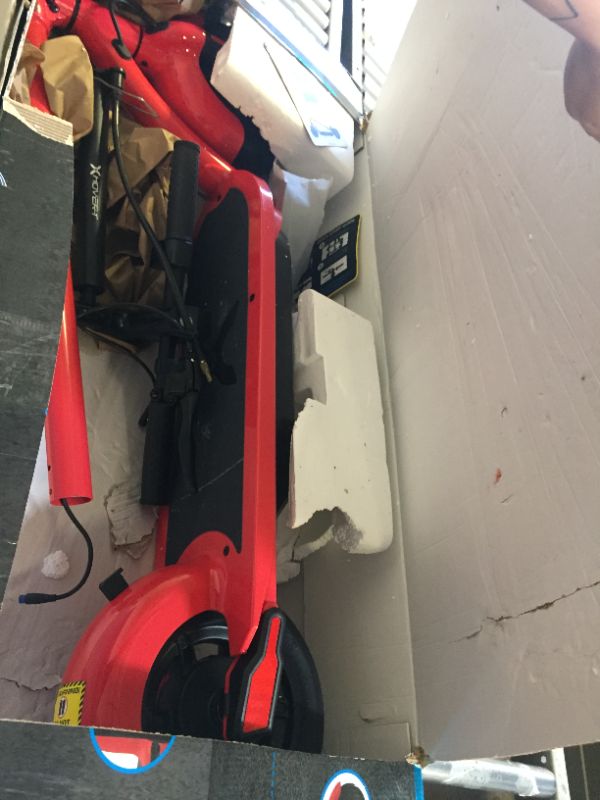 Photo 2 of Hover-1 Alpha Electric Scooter | 18MPH, 12M Range, 5HR Charge, LCD Display, 10 Inch High-Grip Tires, 264LB Max Weight, Cert. & Tested - Safe for Kids, Teens & Adults Red