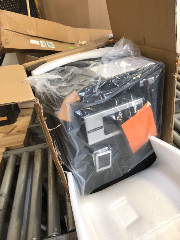 Photo 3 of Marcree Biometric Fingerprint Safe Box, 2.6 Cub Fingerprint Safe with Voice Prompt and Private Inner Cabinet, Home Safe with Touch Screen Keypad, Dual Warning for Money Documents Valuables
