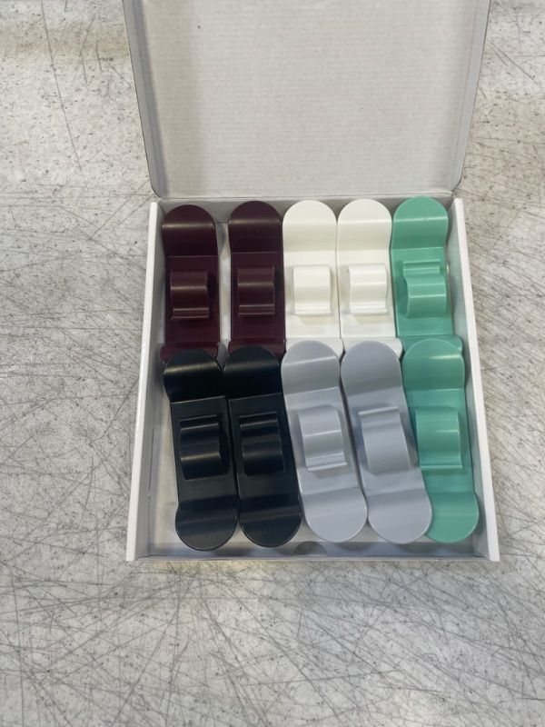 Photo 2 of 10 PCS Cord Organizer for Kitchen Appliances, 2022 New Upgraded Cord Organizer Cord Winder Cord Wrapper Cord Keeper Cord Holder Stick on Coffee Maker, Air Fryer, Pressure Cooker, Mixer, Toaster 2*Black 2*White 2*Grey 2*Red 2*Green 10 PCS