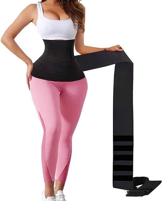 Photo 1 of  Wrap Waist Trainer for Women Waist Wraps for Stomach Snatch Me Up Bandage Tummy Body Belly Trimmer Wrap 