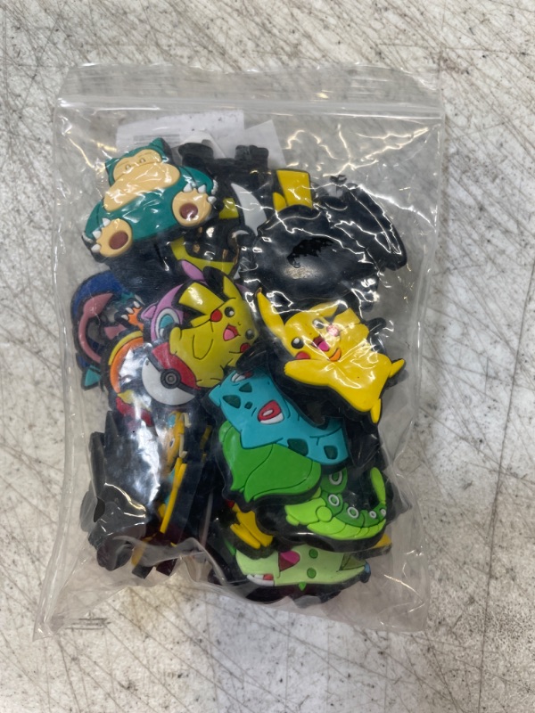 Photo 2 of 26pcs Cartoon Anime Scrapbooking Charms with Double-Sided Tape PVC Flexible Glue Cute Sticker Decoration for Laptop Phone Case Luggage Kids Toys Gifts
