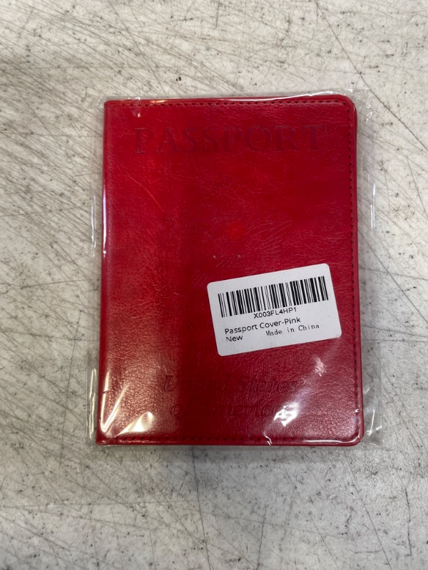 Photo 1 of Alsa Passport and Vaccine Card Holder Combo, Cover Case with CDC Vaccination Card Slot, Leather Travel Documents Organizer Protector, with RFID Blocking, for Women and Men(Red)
