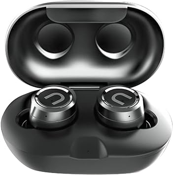 Photo 1 of UnoSounds Ubuds+ Wireless Earbuds, TWS, Bluetooth 5.0 + Enhanced Data Rate, 60 Hours on Standby, Hands-Free Calls (Black)
