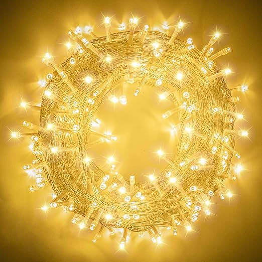 Photo 1 of XUNXMAS 109ft 300 LED Christmas String Lights Indoor Outdoor, 8 Modes Christmas Tree Lights, Connectable Waterproof Twinkle Fairy Lights for Bedroom Party Patio Christmas Tree Decor(Warm White)
