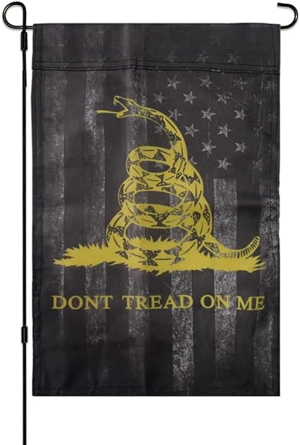 Photo 1 of 3Ply Garden Flag Don't Tread on Me Black Double Sided for Outside…
