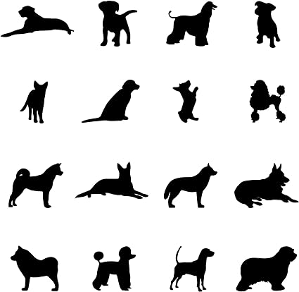Photo 1 of A Room with Dogs Wall Decals-Doggie Stickers for Kids Room Bedroom Nursery Playroom Decor
