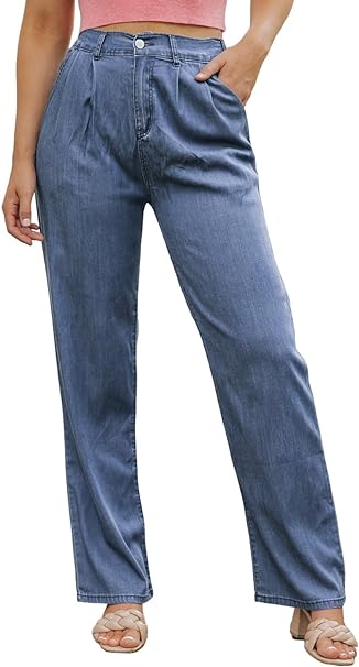 Photo 1 of Astylish Womens High Waisted Jeans Bell Bottom Flare Y2k Wide Leg Pocketed Pants 10
