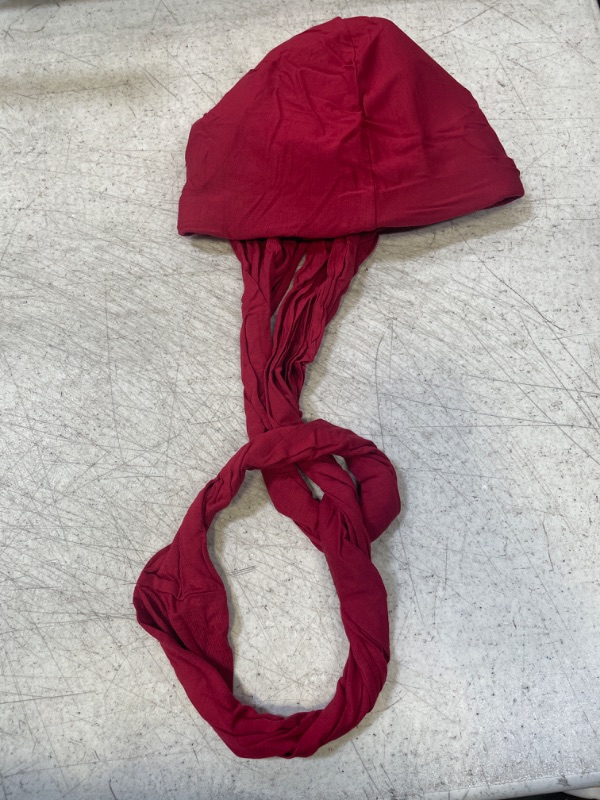 Photo 1 of BURGUNDY TURBAN WITH SILK INSIDE 