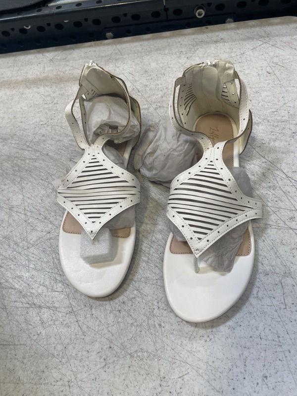 Photo 1 of  Womens Flat Sandal Summer Thong WHITE 11
