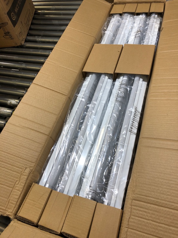 Photo 1 of ANTLUX 4FT LED Flush Mount Puff Lights, 40W 4500LM Linear Light, 4000K Neutral White, 4 Foot Integrated LED Wraparound Ceiling Lighting Fixtures for Kitchen Laundry, Fluorescent Replacement, 4 Pack 40.0 Watts