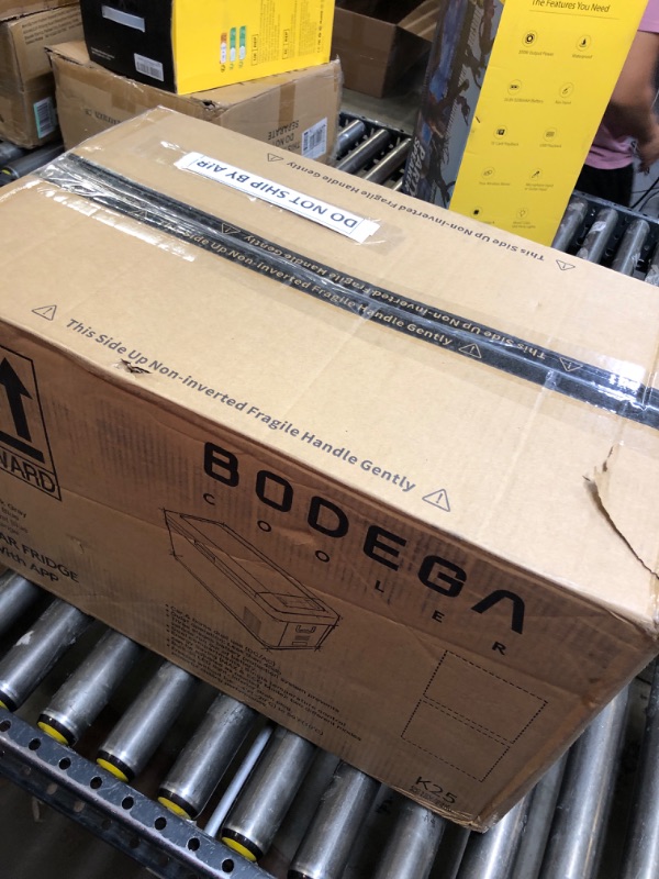 Photo 1 of BODEGA 12 Volt Car Refrigerator, 27 Quart (25L) Car Fridge Portable Freezer (-4?-68?), Electric Cooler for Vehicles, Truck, RV, Camping, Travel and Home Use -12/24V DC & 100V-240V AC, WIFI APP Control 27 Quart (Navy Blue)