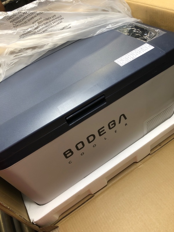 Photo 1 of BODEGA 12 Volt Car Refrigerator, 27 Quart (25L) Car Fridge Portable Freezer (-4?-68?), Electric Cooler for Vehicles, Truck, RV, Camping, Travel and Home Use -12/24V DC & 100V-240V AC, WIFI APP Control 27 Quart (Navy Blue)