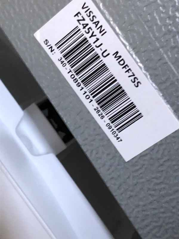 Photo 1 of 7.1 cu. ft. Top Freezer Refrigerator in Stainless Steel Look
