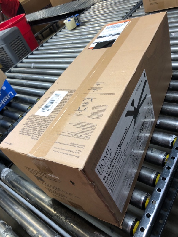 Photo 1 of Merwry 56 in. Integrated LED Indoor/Outdoor Matte Black Ceiling Fan with Light Kit and Remote Control