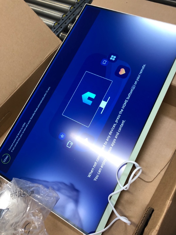 Photo 1 of SAMSUNG M8 Series 32-Inch 4K UHD Smart Monitor & Streaming TV with Slim-fit Webcam for PC-less Experience, Netflix, HBO, Prime VOD, & more, Apple Airplay, WiFI, BT, Built-in Speakers, 2022, Green Spring Green 32-inch M80B Adjustable Stand Only