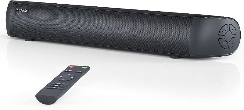 Photo 1 of Fosi Audio A3 Small Sound Bars for TV, Mini Soundbar Speaker, 18" Bluetooth Speakers for Projector with HDMI ARC, Optical, AUX, USB Connection
