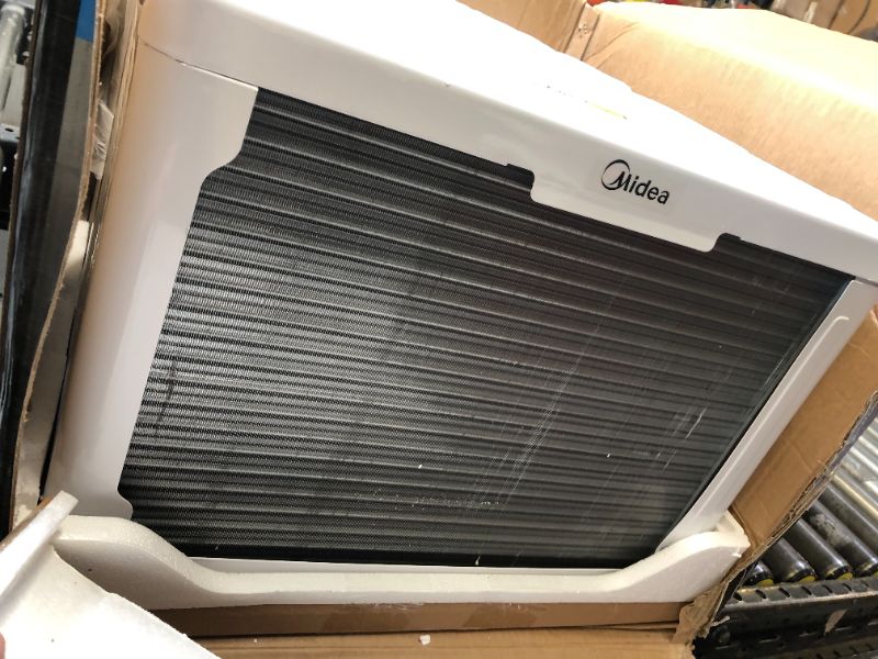 Photo 3 of Midea 8,000 BTU U-Shaped Smart Inverter Window Air Conditioner–Cools up to 350 Sq. Ft., Ultra Quiet with Open Window Flexibility, Works with Alexa/Google Assistant, 35% Energy Savings, Remote Control 8000 BTU AC