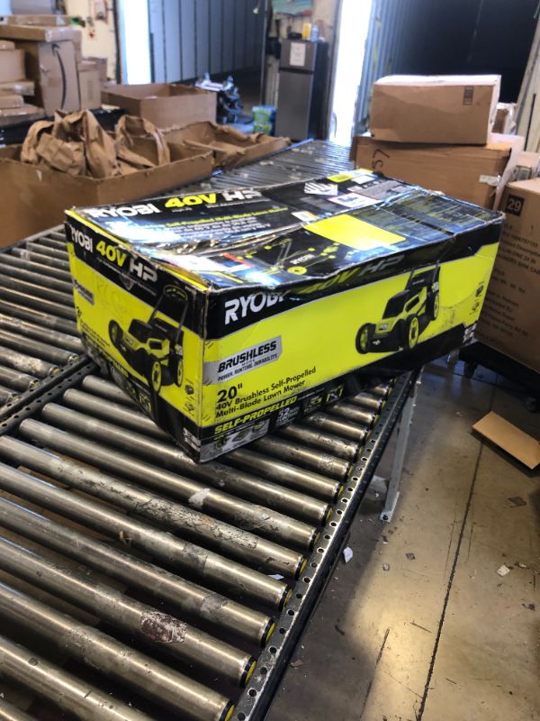 Photo 1 of 40V HP Brushless 20 in. Cordless Electric Battery Multi-Blade Walk Behind Self-Propelled Mower - 8.0Ah Battery & Charger
