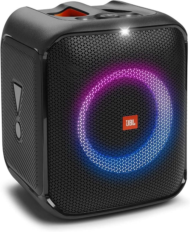 Photo 1 of JBL Partybox Encore Essential: 100W Sound, Built-in Dynamic Light Show, and Splash Proof Design & FLIP 5, Waterproof Portable Bluetooth Speaker, Black