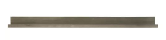 Photo 1 of 72 in. W x 4.5 in. D x 3.5 in. H Light Gray Driftwood Extended Size Picture Ledge
