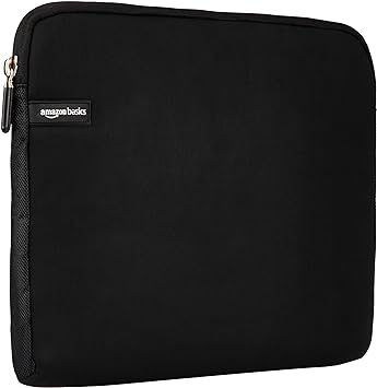 Photo 1 of Amazon Basics 14-Inch Laptop Sleeve, Protective Case with Zipper - Black
