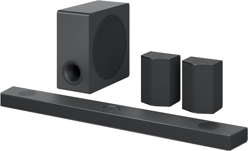 Photo 1 of LG Sound Bar with Surround Speakers S95QR - 9.1.5 Channel, 810 Watts Output, Home Theater Audio with Dolby Atmos, DTS:X, and IMAX Enhanced, Black
