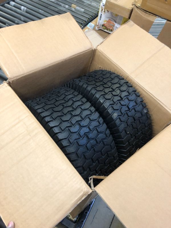 Photo 2 of (2-Pack) 20x8.00-8 Lawn Mower Tires (4 ply Tubeless), Replacement Tubeless Tires for Riding Lawnmowers, Golf Carts, and ATVs, Rim Not Included 20x8.00-8 Tubeless