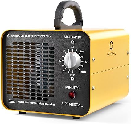Photo 1 of Airthereal MA10K-PRO Ozone Generator 10000 mg/h High Capacity O3 Machine, Home Ionizer Odor Remover, Yellow
