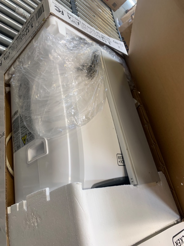 Photo 2 of 12,500 BTU, 8,000 BTU (SACC/CEC) Portable Air Conditioner, Dehumidifier and Remote, White