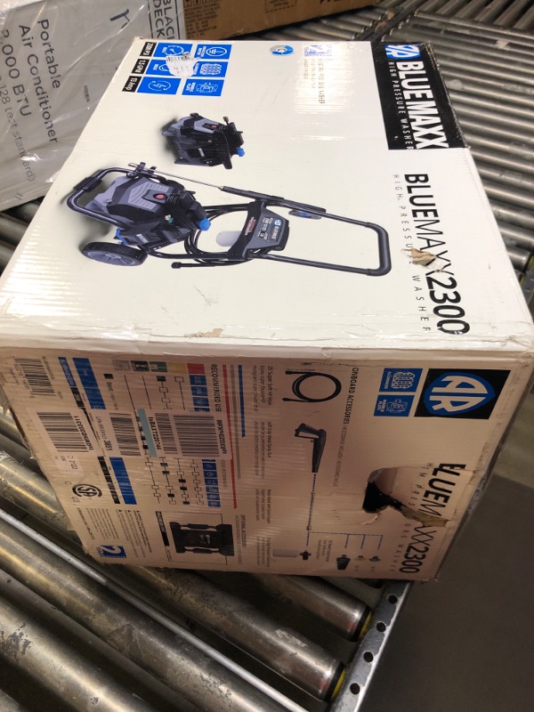 Photo 2 of AR Blue Clean Maxx, BM2300 Electric Pressure Washer-2300 PSI, 1.5 GPM, 13 Amps Quick Connect Accessories, 2 in 1 Detachable Cart, On Board Storage, Portable Pressure Washer, High Pressure Maxx 2300 Electric Pressure Washer