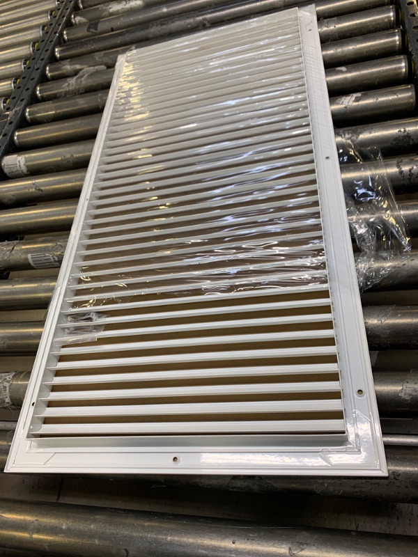 Photo 2 of 14" X 30" Aluminum Return Grille - Easy Air Flow - Linear Bar Grilles [Outer Dimensions: 15.5"w X 31.5"h] 14 X 30