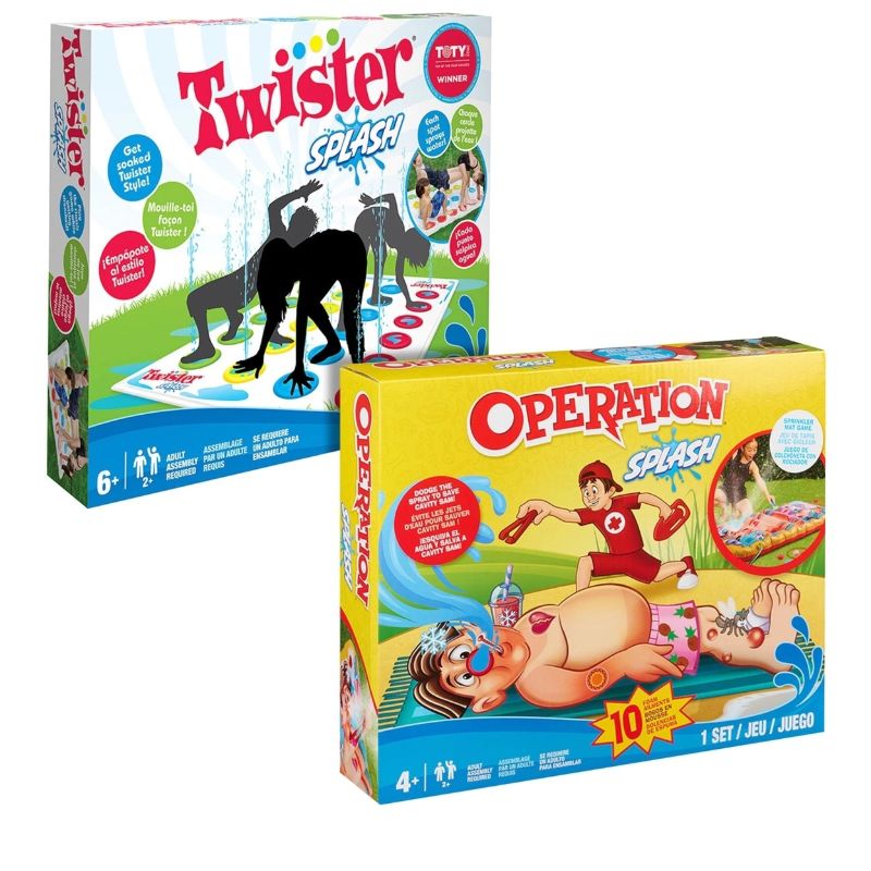 Photo 1 of Hasbro Twister Splash & Operation Splash Games Family Bundle
