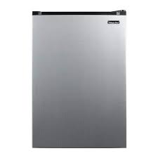 Photo 1 of 4.4 cu. ft. Mini Fridge in Stainless Steel Look without Freezer
