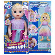 Photo 1 of Baby Alive Princess Ellie Grows Up! Growing and Talking Baby Doll - Blonde Hair
