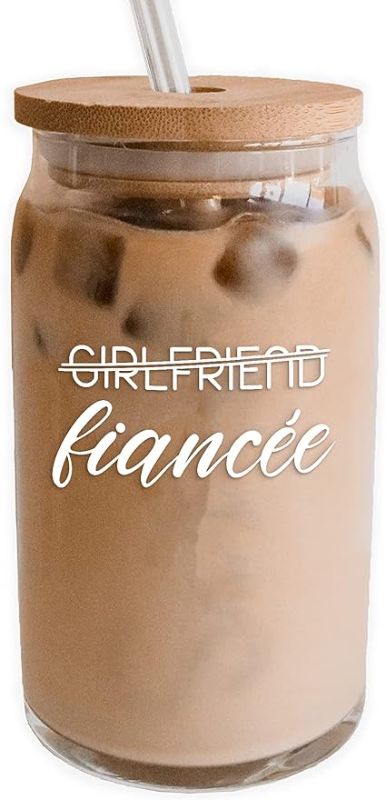 Photo 1 of  Bridal Shower Gift, Bride to Be Gifts, Engagement Gifts for Women, Bachelorette Gifts for Bride, Wedding Favors, Bride Gifts, Future Mrs, Fiancee, Wifey, 16 Oz Coffee Glass